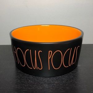 🆕Rae Dunn Hocus Pocus Black Orange Dog Cat Bowl